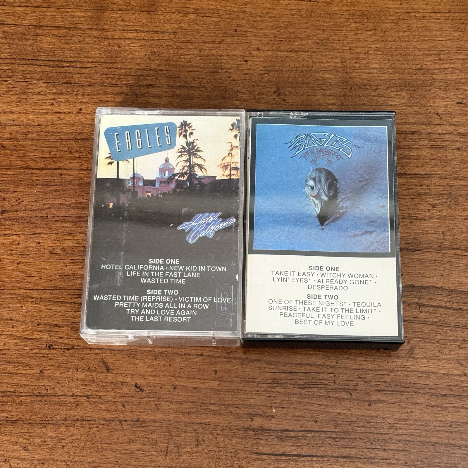 Eagles Cassette Lot 1976 Hotel California & Greatest Hits Asylum TC-5103 5105