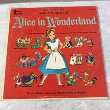 Vintage SONGS FROM WALT DISNEY'S ALICE IN WONDERLAND ALBUM, LP 33 1/3, 1959 picture