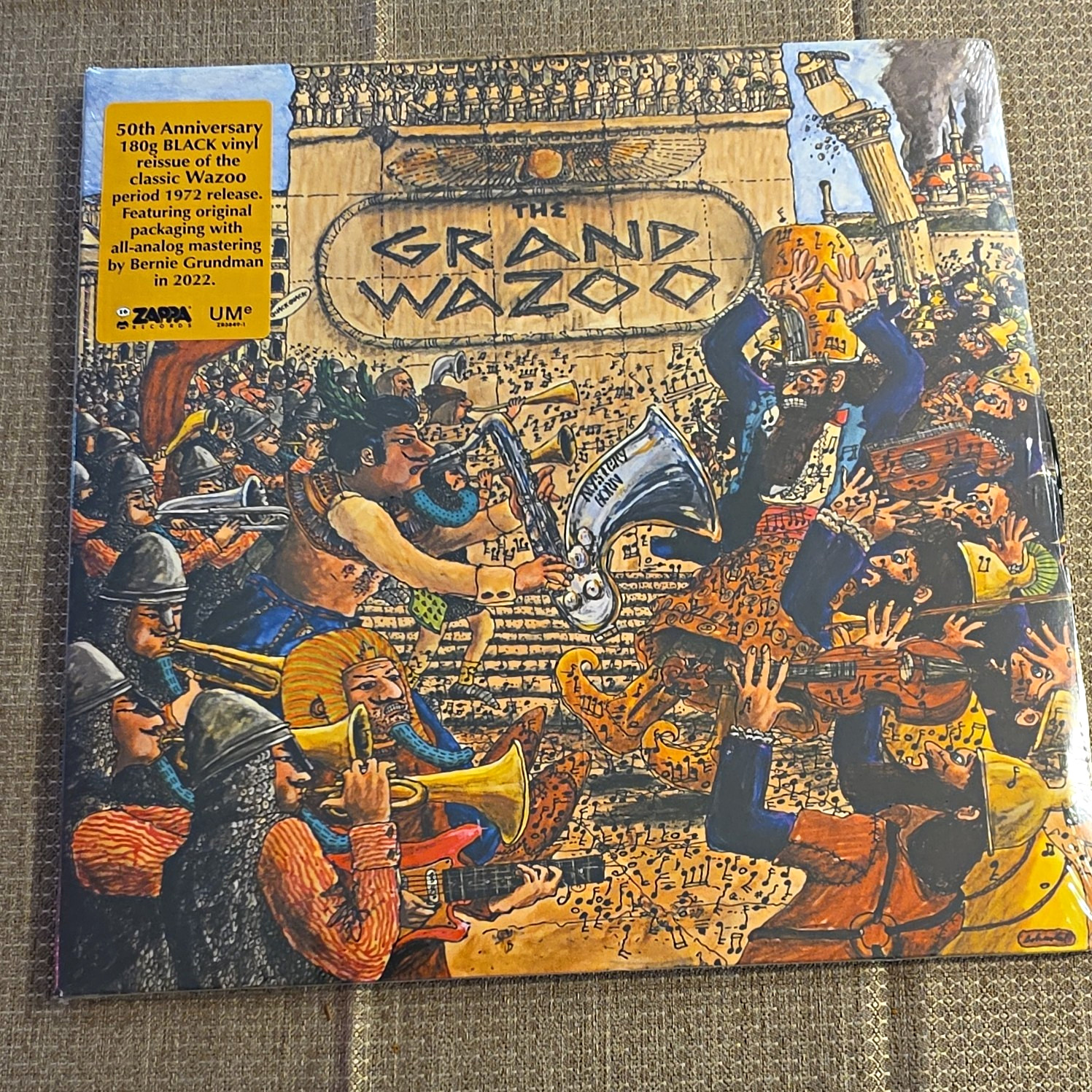 Frank Zappa The Grand Wazoo 50th Anniversary 180g Black Vinyl LP 2022 ZR3849-1
