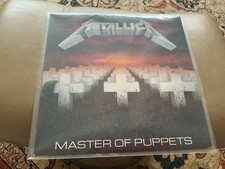 Metallica orig album Master Of Puppets, 1986 Elektra, lyrics, VG+,  picture