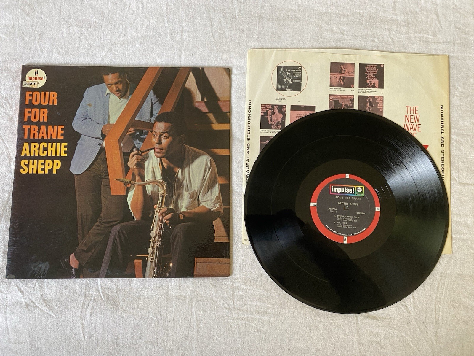 Archie Shepp - Four For Trane - AS-71 Stereo Impulse ABC Records Van Gelder
