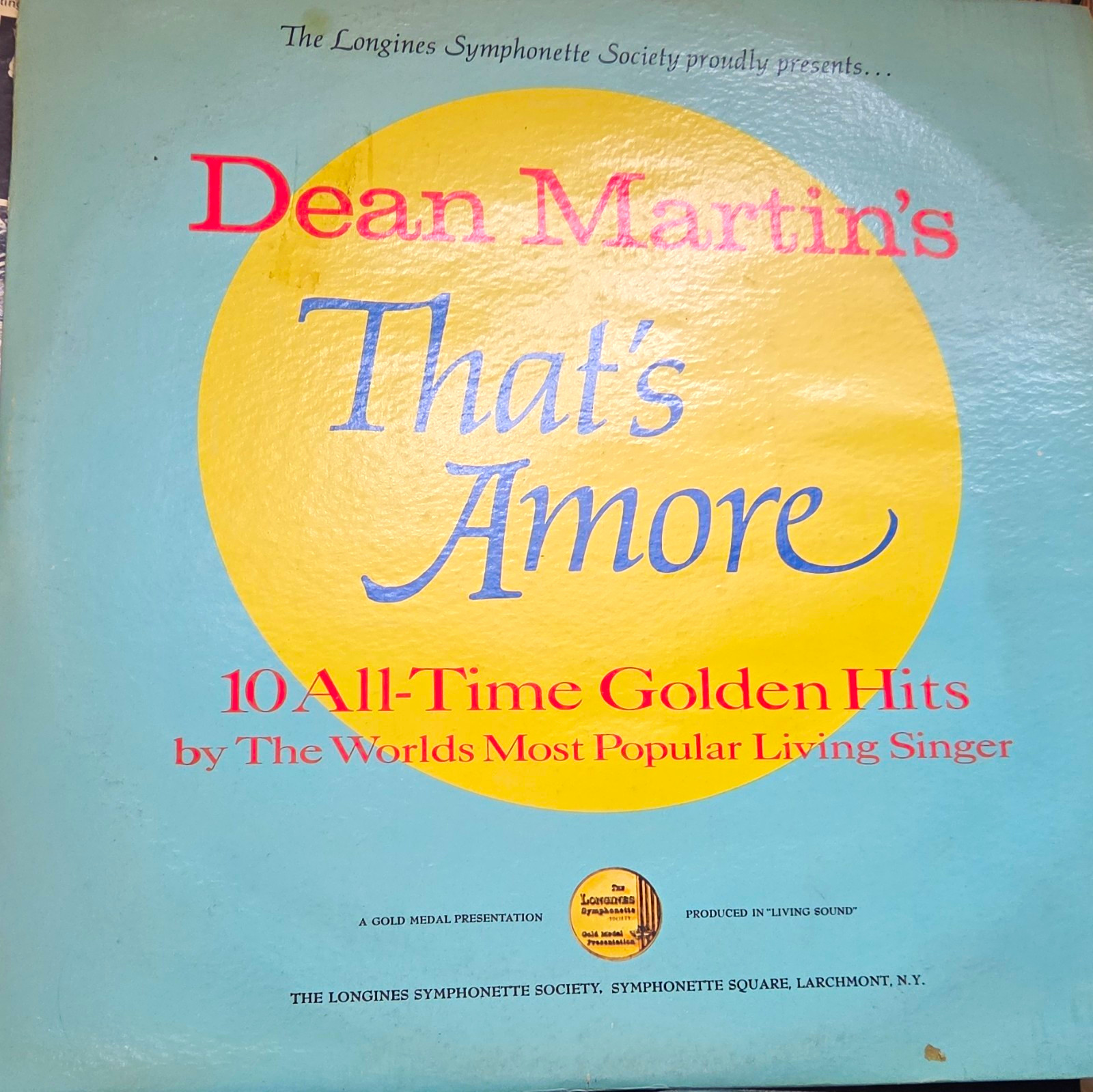 Dean Martin That\'s Amore Longines Symphonette 12\