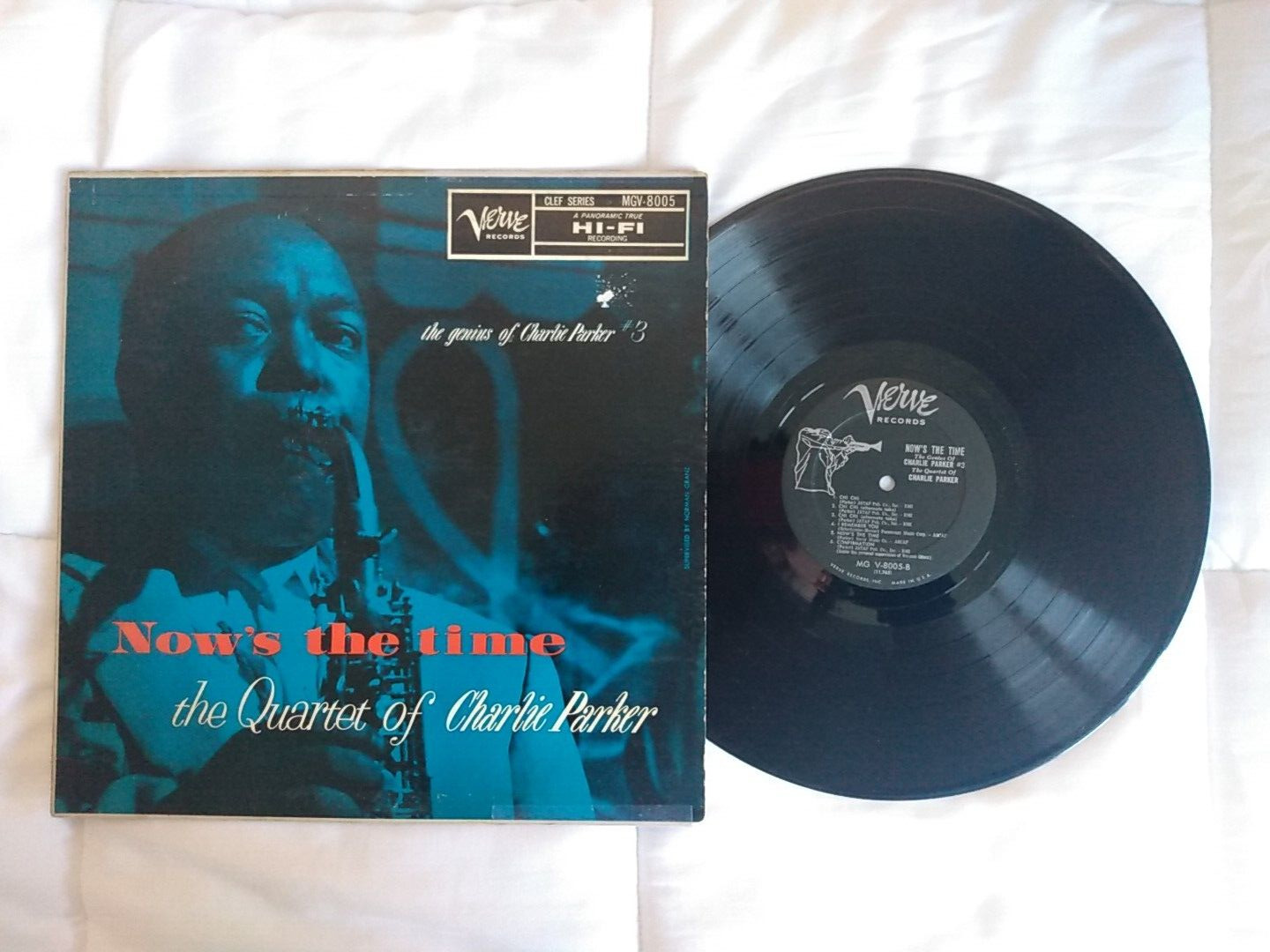 The Quintet Of Charlie Parker - Now\'s The Times LP Verve 1957 MGV 8005 VG/VG  
