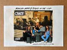 MEGADETH CRATE MEMORABILIA original music press advert from 1995 for Crate amps picture