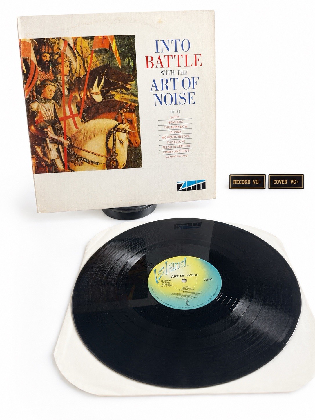 THE ART OF NOISE Into Battle 1983 Island ZTT Vinyl EP VG+/VG+ Ultrasonic Clean