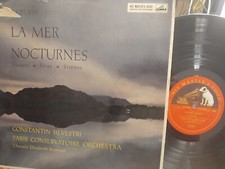 Debussy La Mer Nocturnes Constantine Silvestri HMV ALP 1689 picture