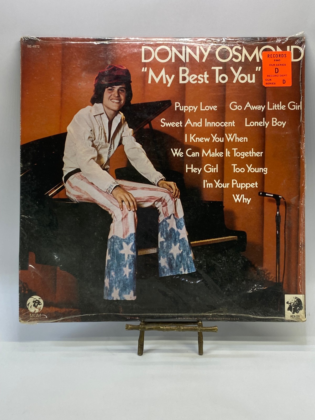 Donny Osmond My Best To You 1972 MGM SE-4872 Vinyl LP SEALED
