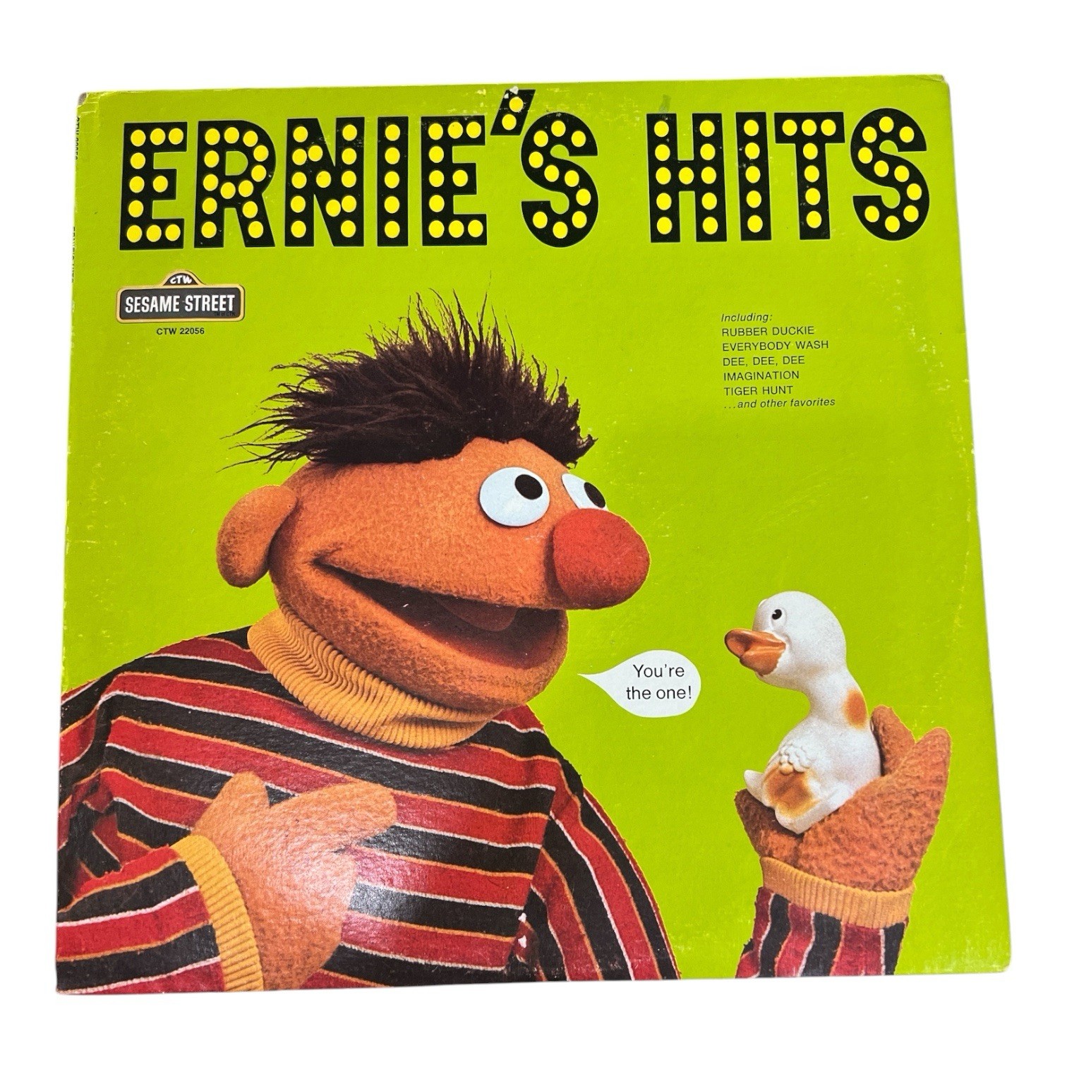 Ernie's Hits Sesame Street Vinyl Record Rubber Duckie