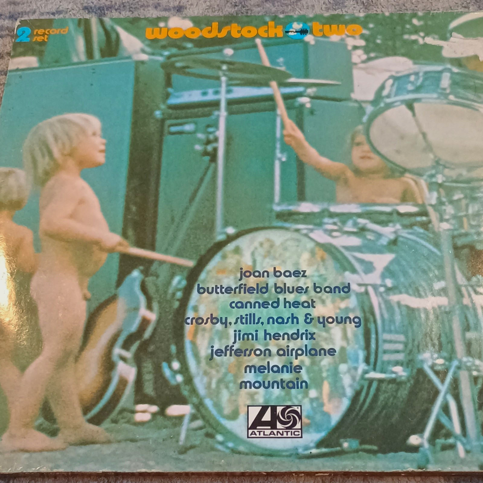 Woodstock Two 2 LP Vinyl 1971 Trifold Album Cotillion Original Sleeves VG+/VG