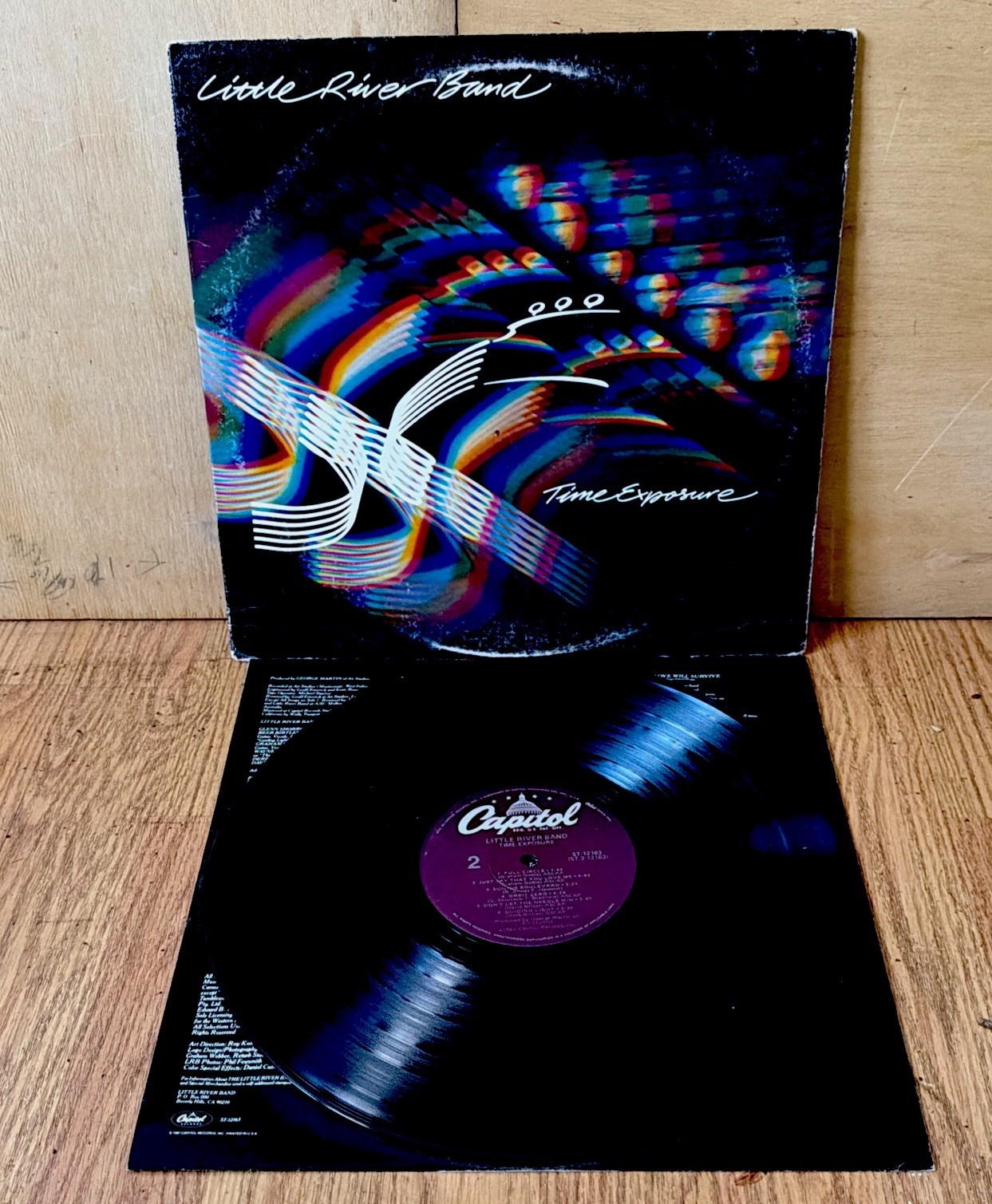 LITTLE RIVER BAND - TIME EXPOSURE - 1981 CAPITOL RECORDS VINYL ALBUM VG