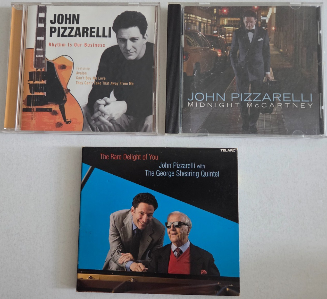 JOHN PIZZARELLI SET 3 CDs JAZZ MUSIC RECORD ALBUMS Compact Discs 2002-2015