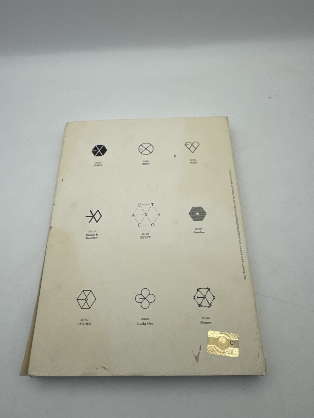 EXO Vol.3rd Korea CD Album EX'act Korean Lucky one version with XIUMIN Photocard