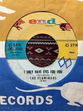 FLAMINGOS I ONLY HAVE EYES FOR YOU / GOODNIGHT SWEETHEART 45 w RARE SLEEVE 1959 picture