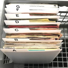 A-Z Horizontal 45 rpm Vinyl Record Dividers Index Organizers A to Z 7-inch 45s picture
