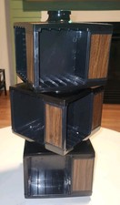 Vintage Sony Cassette Storage (3) tier Carousel Tape  Organizer Holds 60 tapes picture
