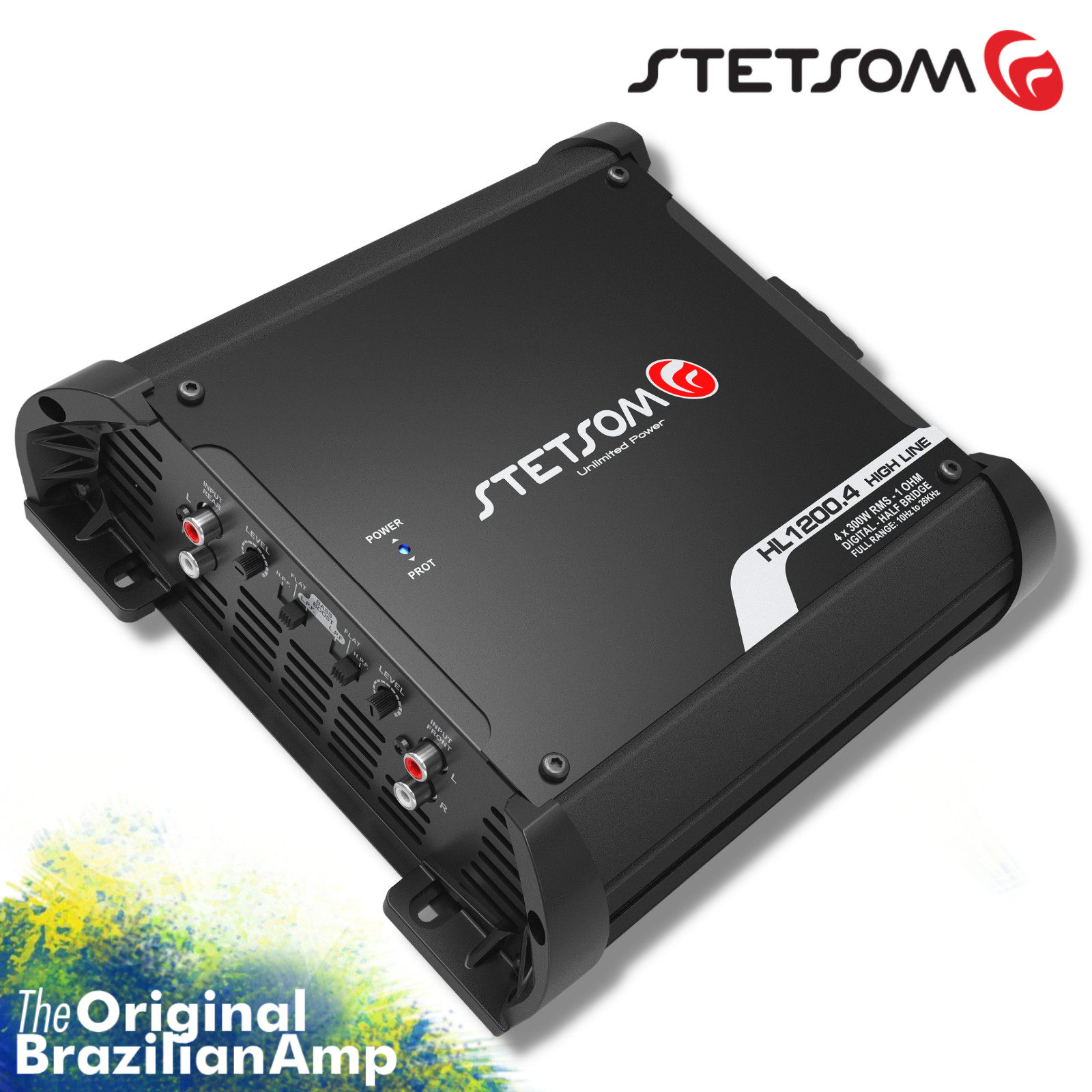 Stetsom HL 1200.4 Digital Amplifier 4 Channels Full Range Class D 1.2k RMS