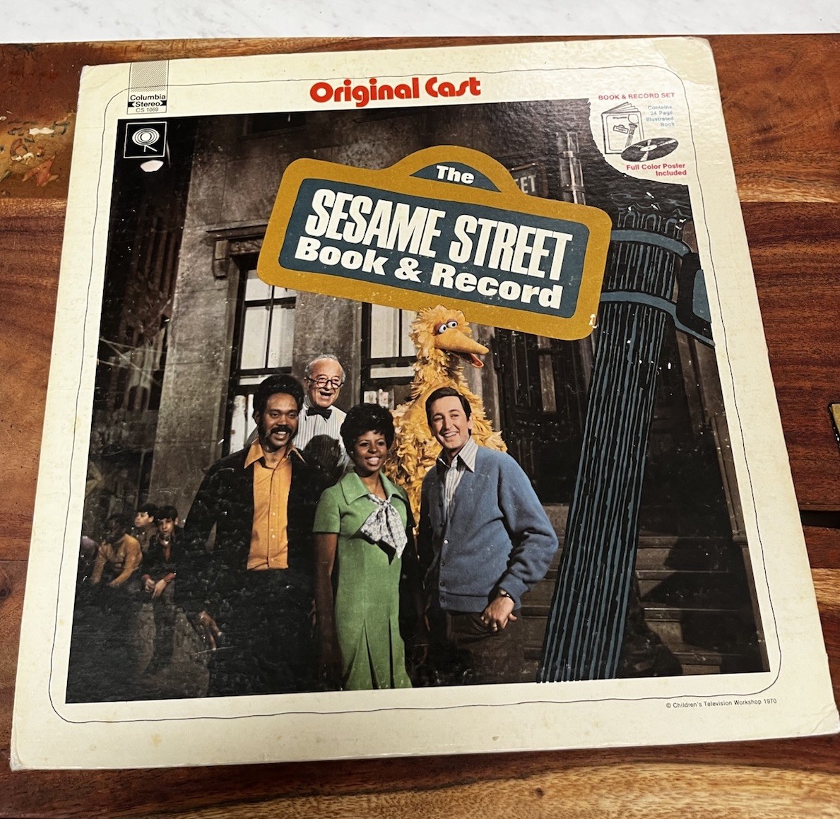 1970 Sesame Street Book & Record Original Cast Columbia CS 1069 LP Vintage