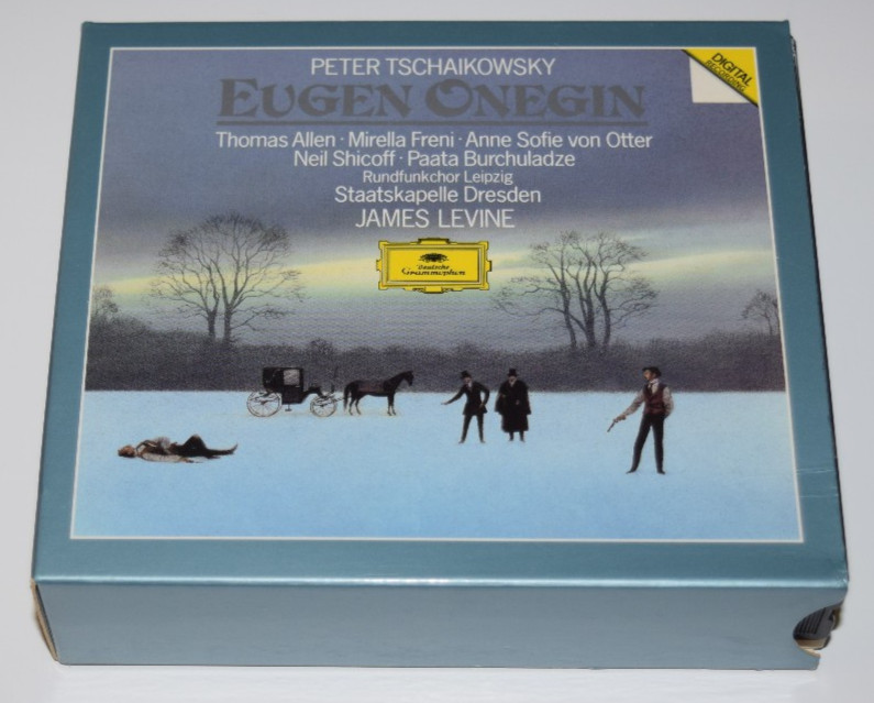 TCHAIKOVSKY EUGEN ONEGIN LEVINE DRESDEN 1988 FULL SILVER NM 2CDs LN