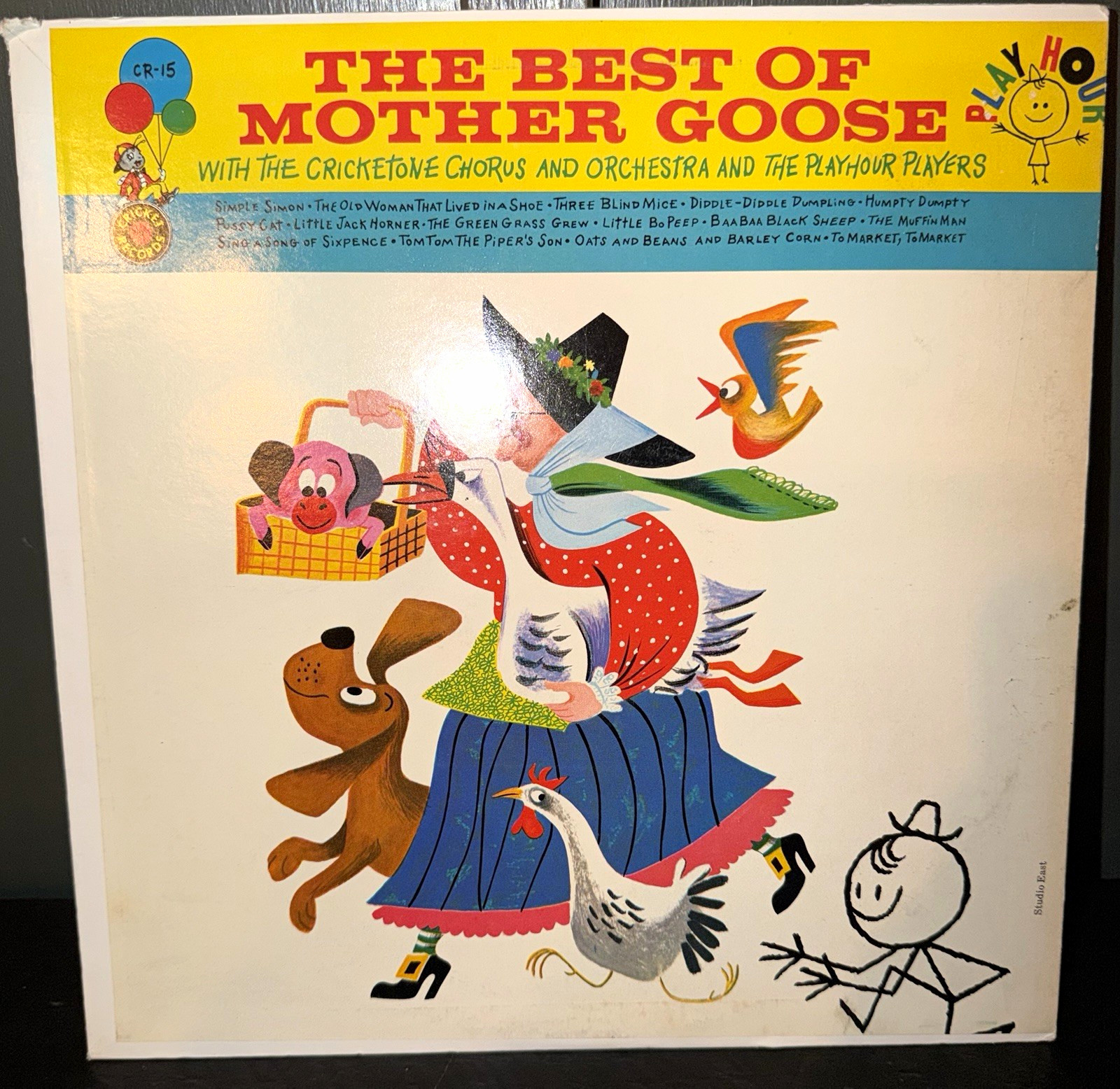 Cricket The Best of Mother Goose CR-15 Record Cricketone Chorus & Orchestra