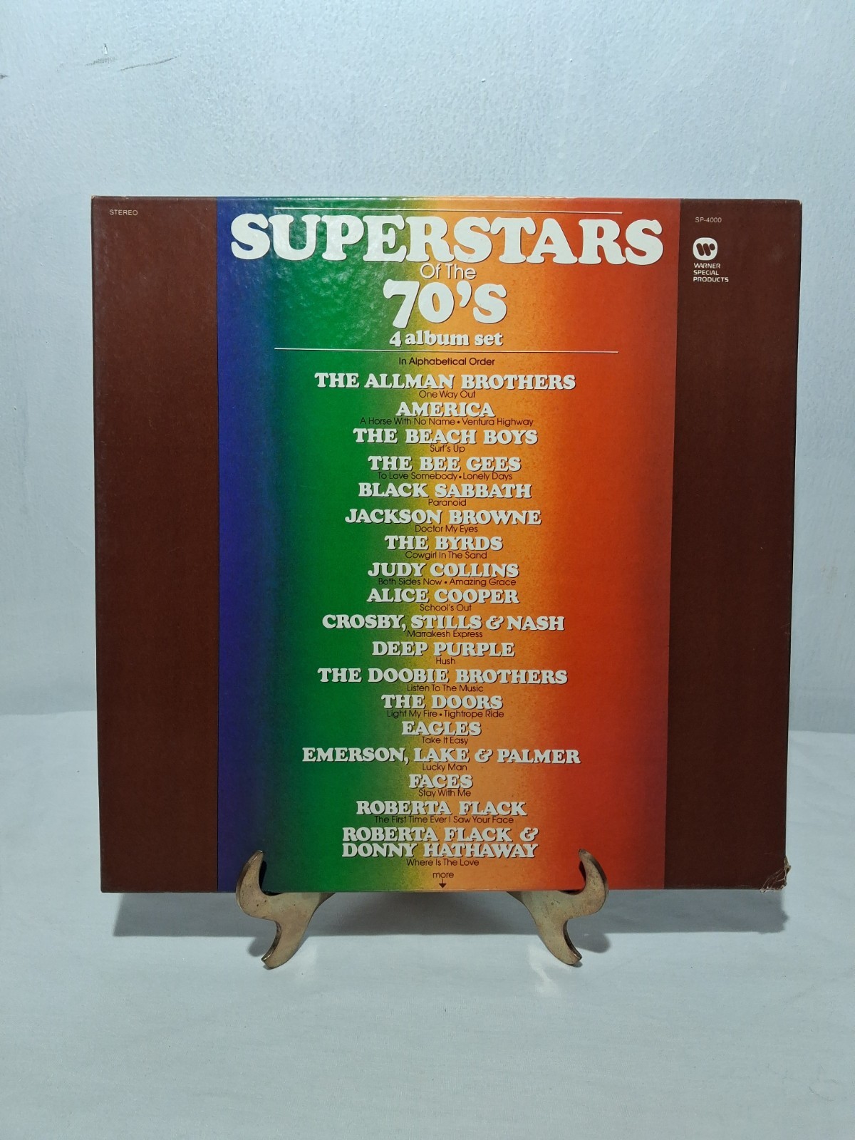 Superstars of The 70s 4x LP Record Album Set 1973 Warner Bros Compilation N MINT