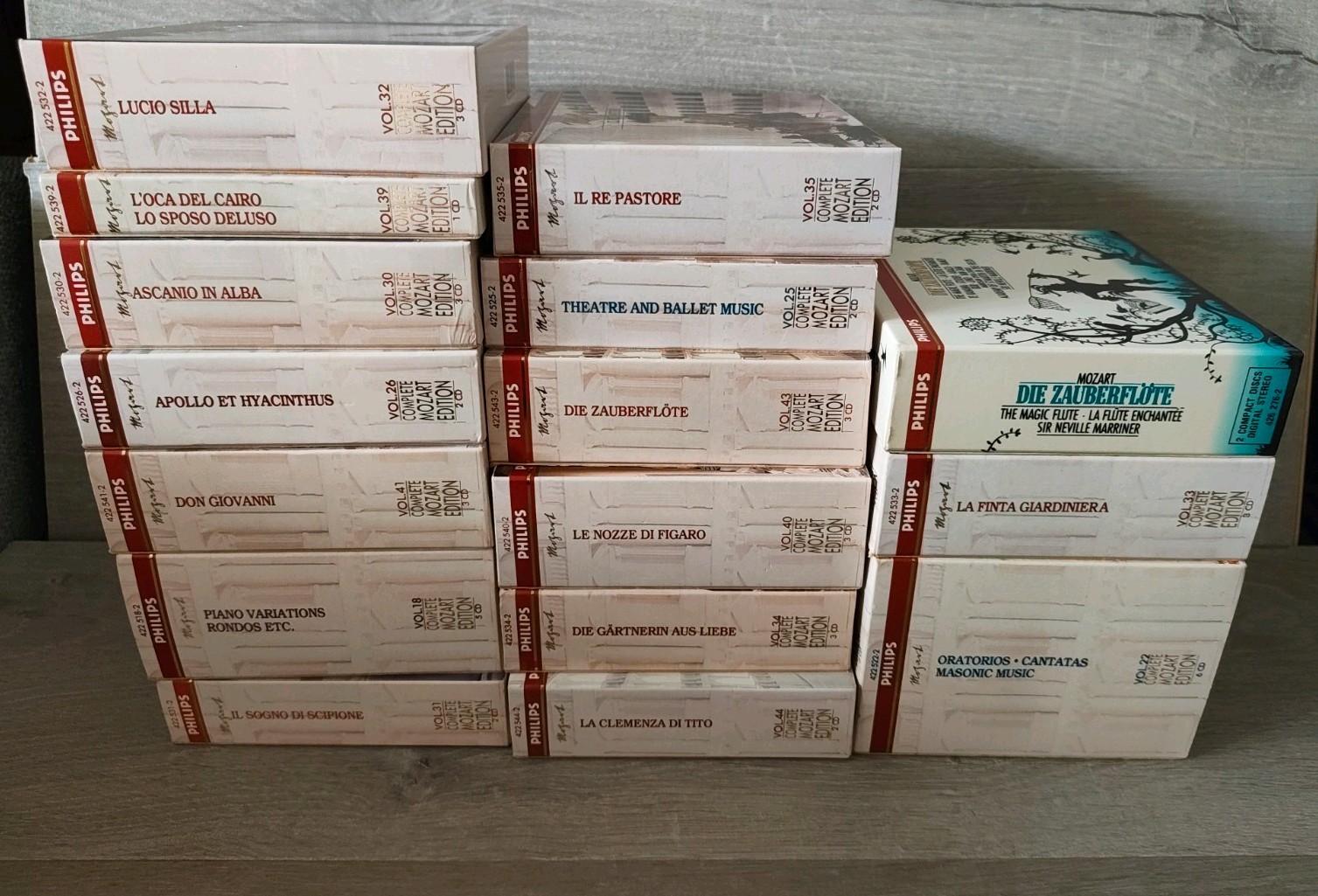 Philips Complete Mozart Edition 16x Box Sets CD Classical Opera Job Lot