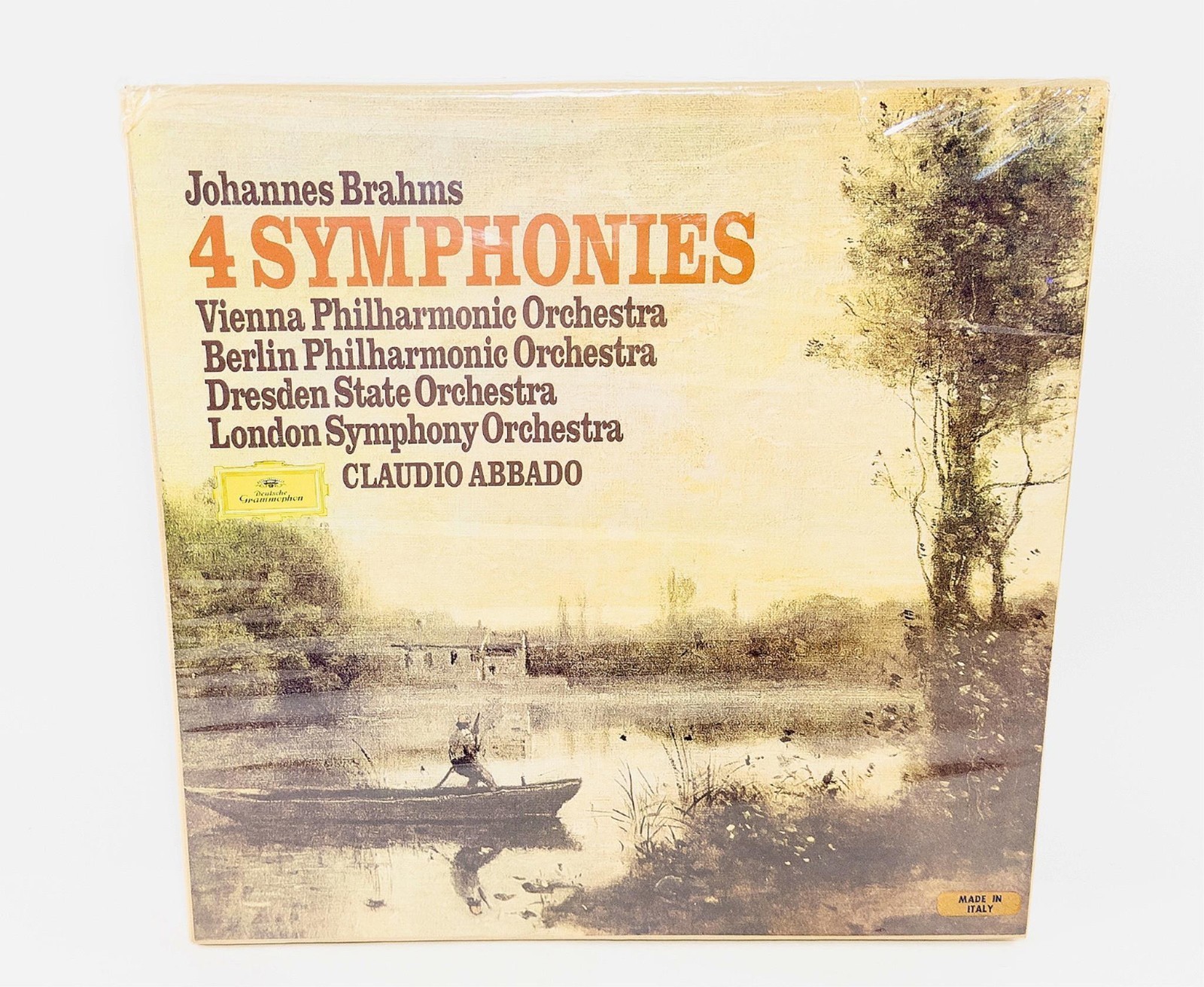 Brahms 4 SYMPHONIES Claudio Abbado Deutsche Grammophon LP Box Set, New, Sealed