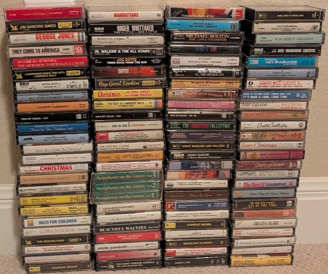 Huge Lot Of 100 Vintage Cassette Music Audio Tapes Classical Country Pop ++ (M)