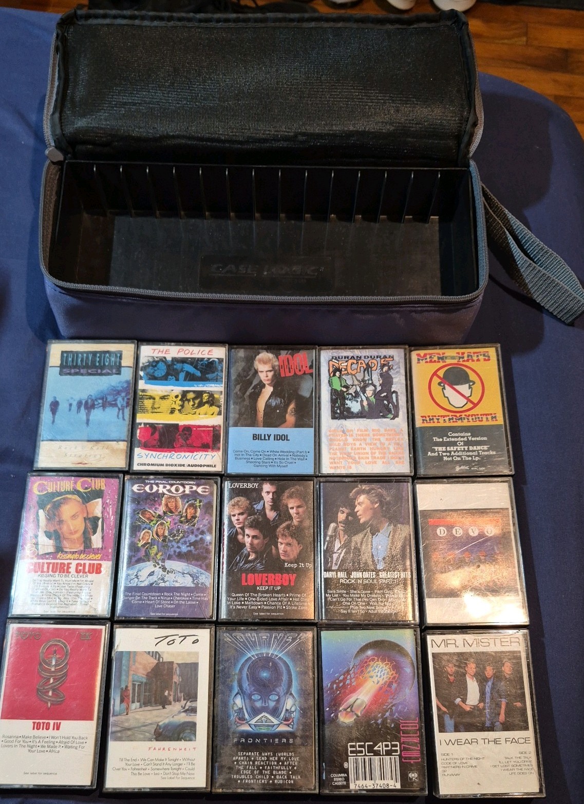 Lot Of 15 Cassette Tapes Classic 80s Rock Pop  The Police Duran ToTo Europe Devo