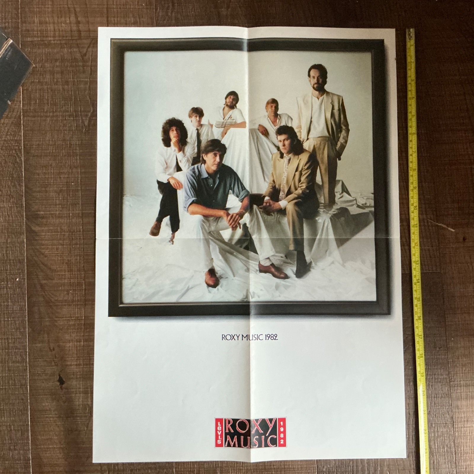 Vintage 1982 Roxy Music Avalon Tour Program Insert Black Levis Poster Book