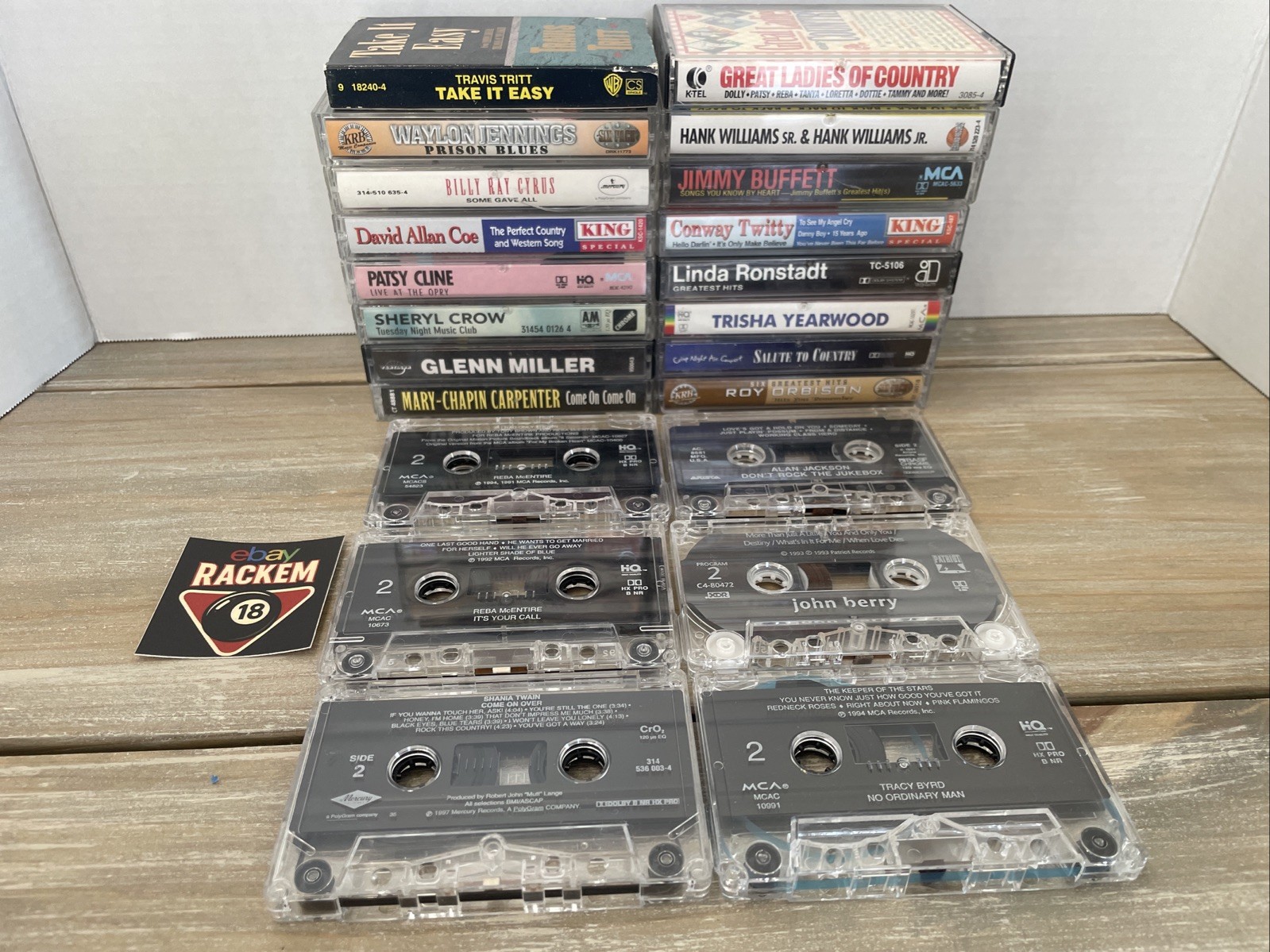 Vintage Lot Of 22 Country Assorted 70’s & 80’s Hank Waylon Dolly Cassette Tapes
