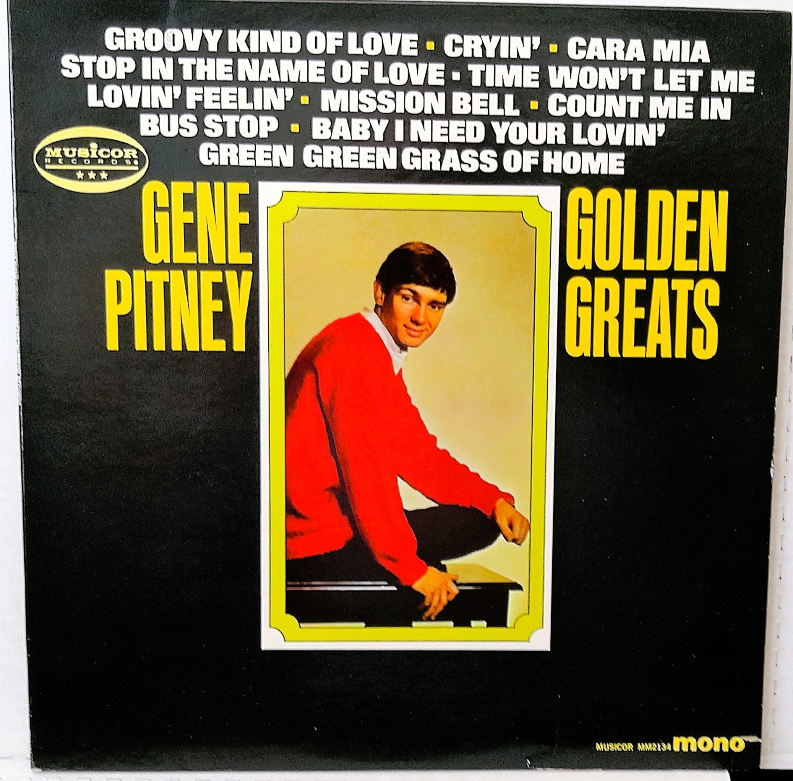 Gene Pitney – Golden Greats NM Vinyl, LP, Album, Mono 1967	Pop Rock, Vocal