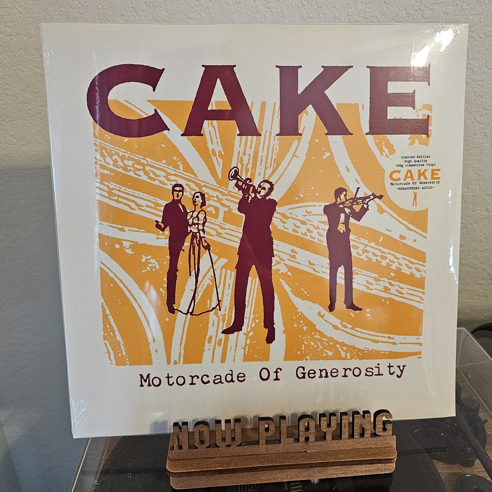 CAKE - Motorcade of Generosity LIMITED Clementine (Orange) Vinyl LP [NEW/SEALED]