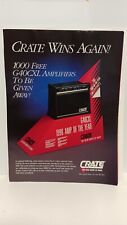 CRATE GUITAR AMPLIFIERS G40CXL  - AMP OF THE YEAR  1990    11X8 - PRINT AD. n1 picture