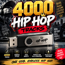4000 Hip Hop Tracks USB Drive – Massive Beats & Music Collection picture