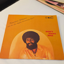 Harrison Johnson & Los Angeles Community Singers Don't Make War Creed 1977 LP picture