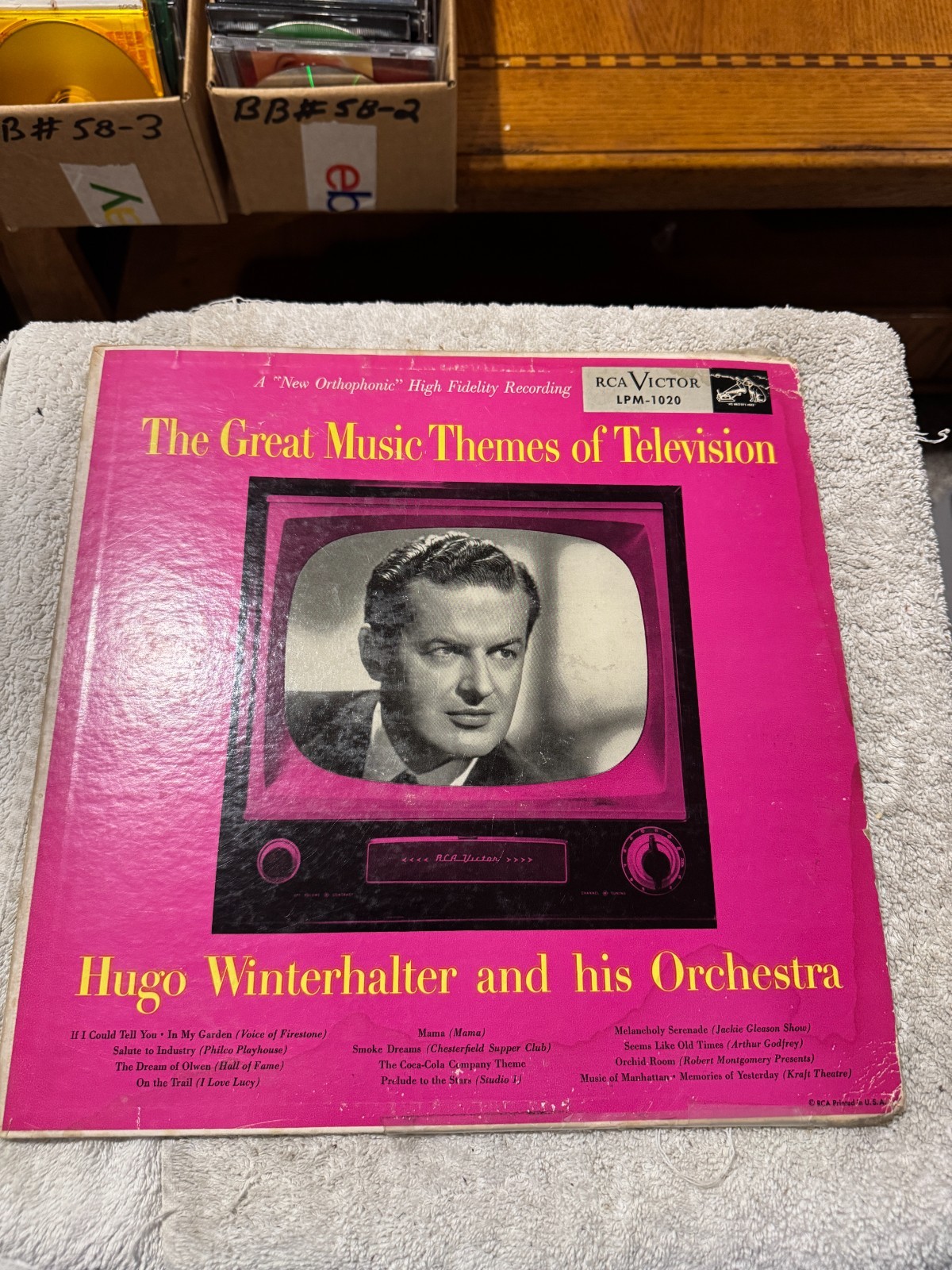 Hugo Winterhalter – The Great Music Themes Of Television LP - GOOD CONDITION