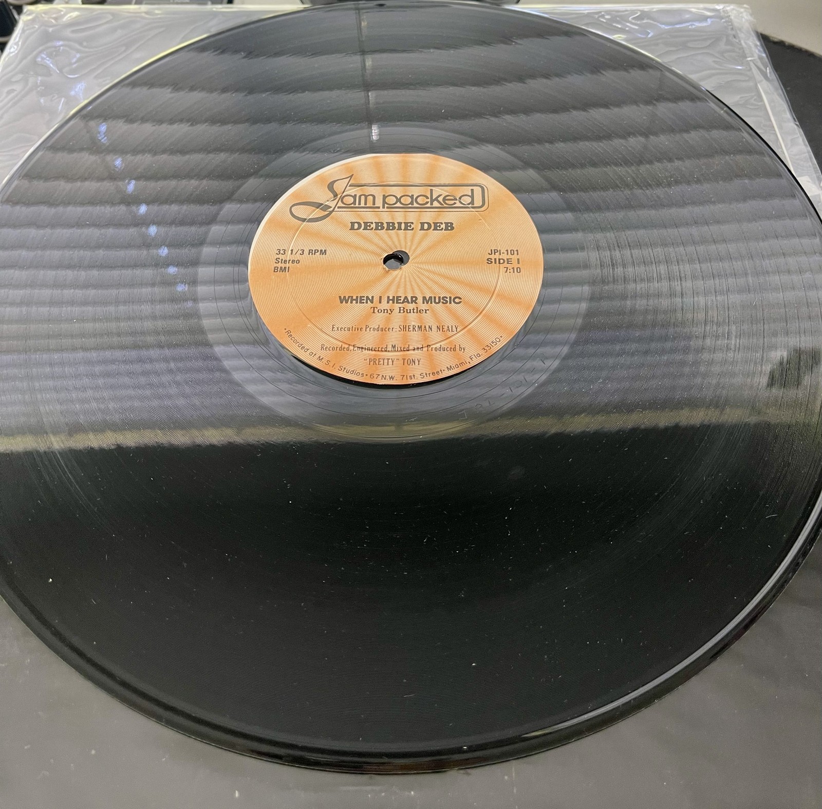 Debbie Deb ‎– When I Hear Music OG 1983 Orange Label Press 12