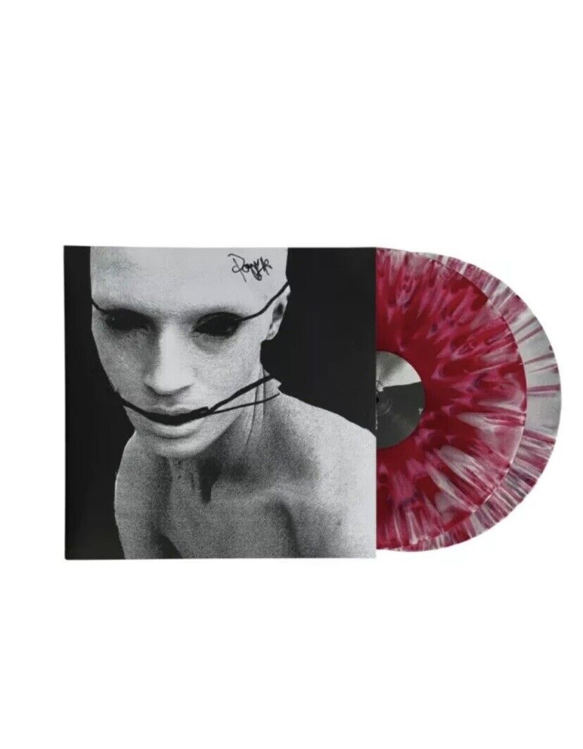 AUTOGRAPHED SIGNED Poppy I Disagree Red Bone Splatter Color Vinyl LP IN HAND