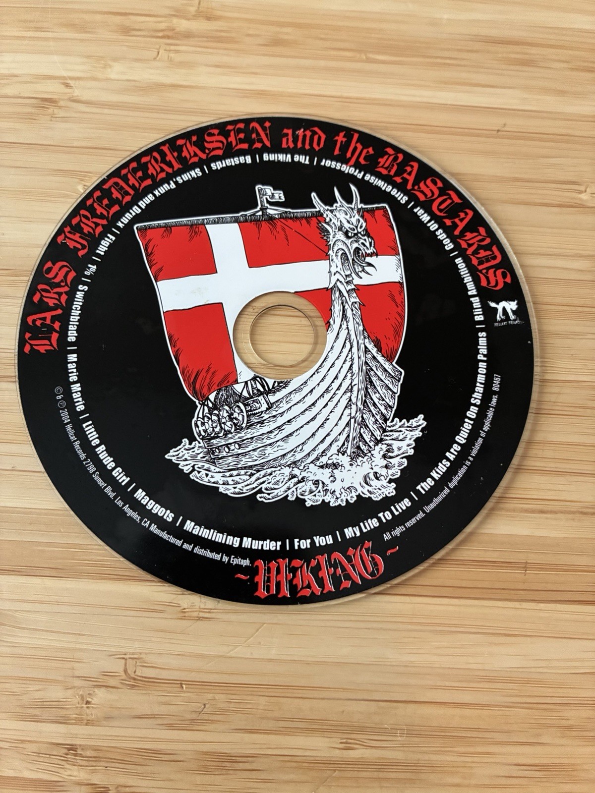Lars Frederiksen and the Bastards :  CD Viking 2004 Cd Only