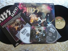 KISS ~ ALIVE ~ Vintage OG LP w/Magazine Ad &Bonus CD  Casablanca NBLP 7020 7.98 picture