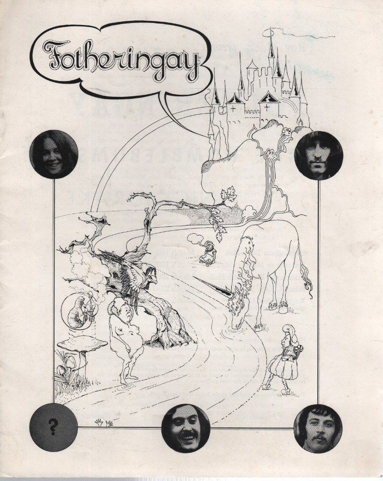1970 NICK DRAKE FOTHERINGAY THE HUMBLEBUMS Concert Programme FOLK RARE