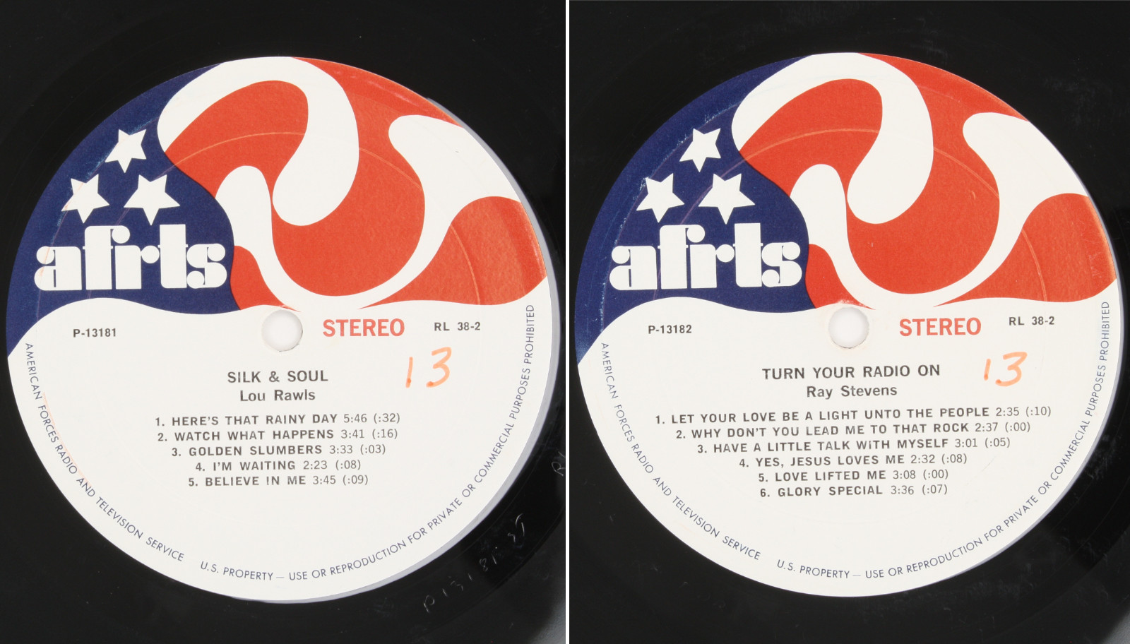 1972 AFRTS Lou Rawls Silk Soul Ray Stevens Turn Your Radio On Armed Forces Radio
