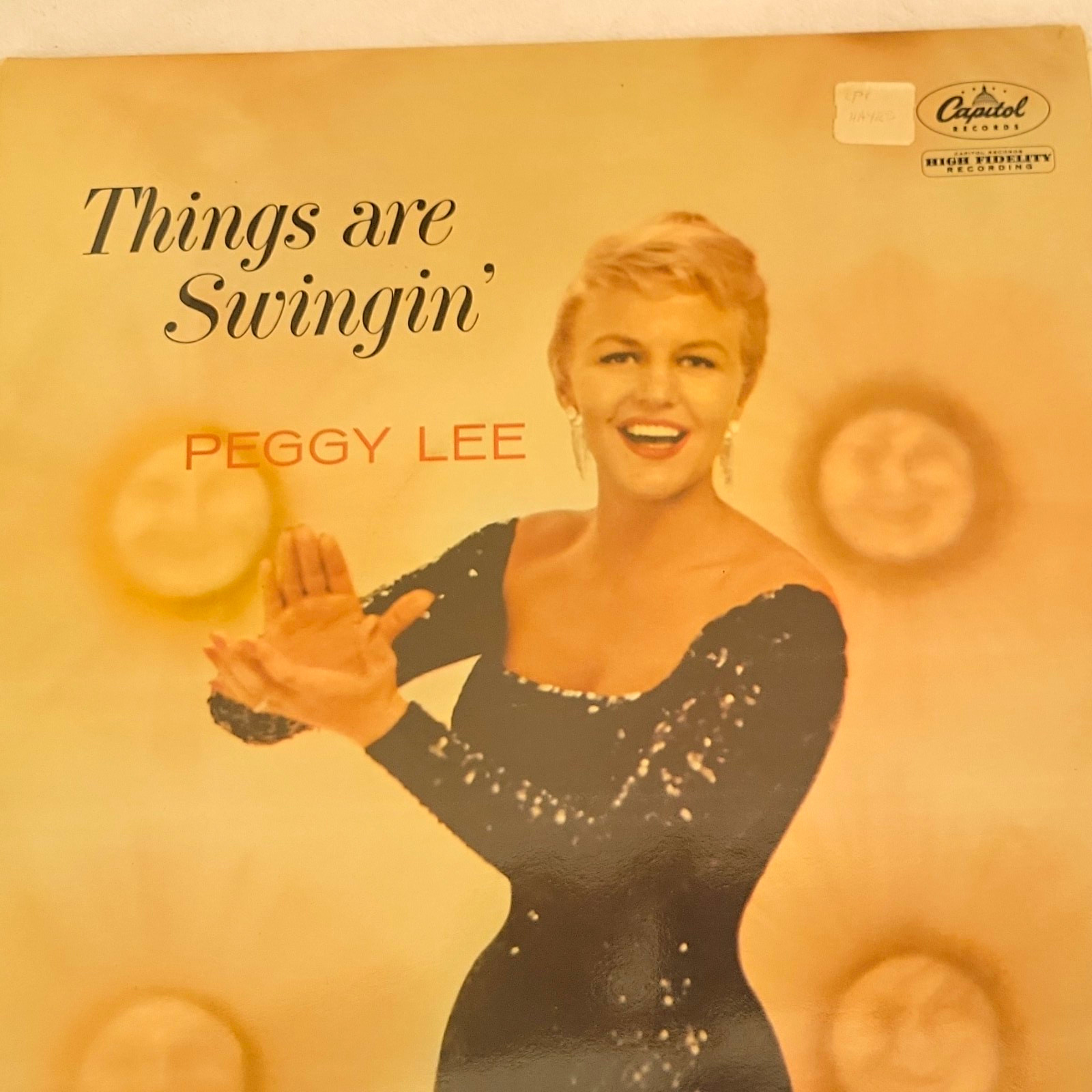 Peggy Lee - Things Are Swingin' LP .  Capitol T 1049 1959 High Fidelity. Mono.