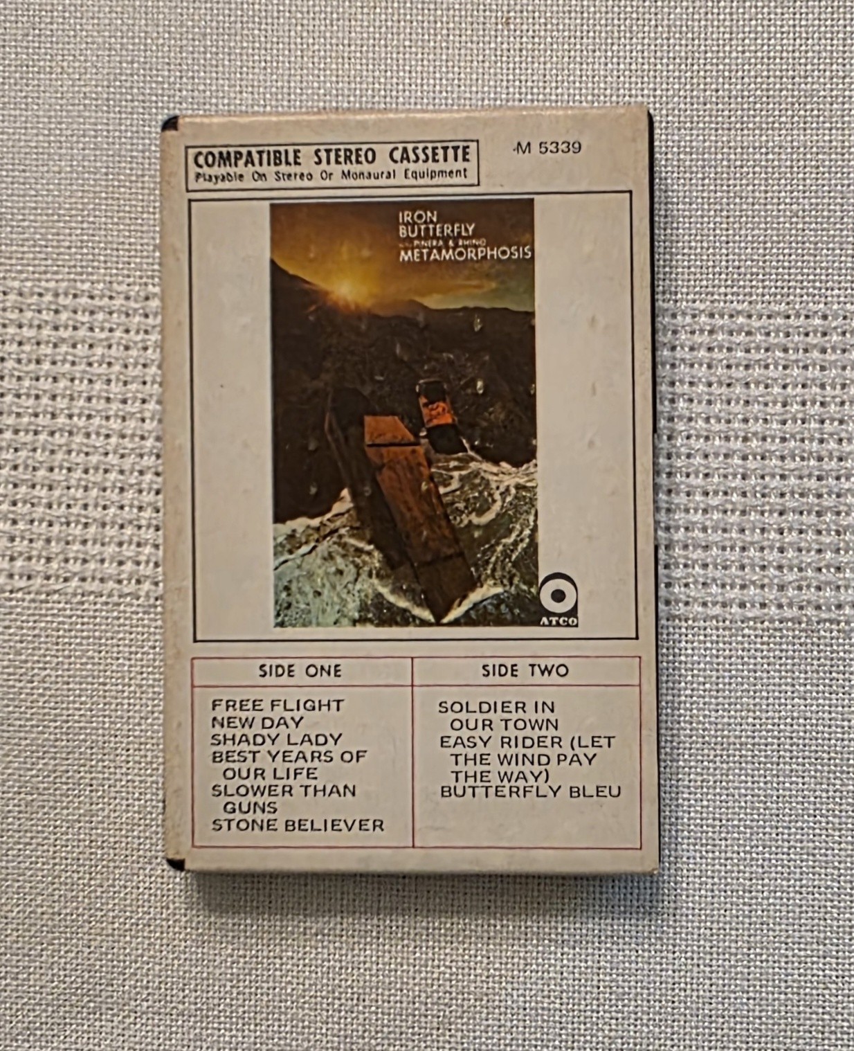VTG Iron Butterfly Metamorphosis Cassette M5339 ATCO Ampex 1970 Tested