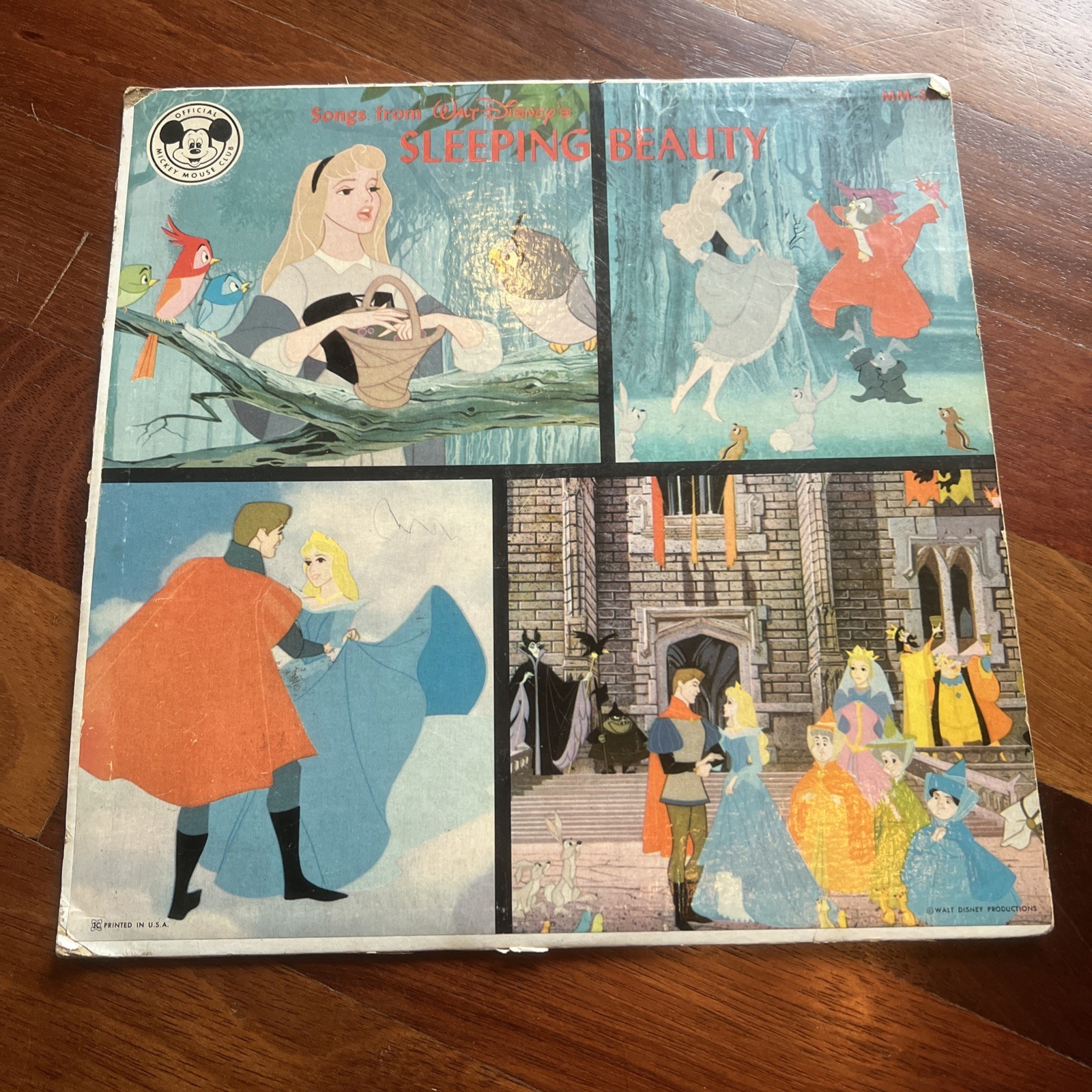 Vinyl Record Walt Disney\'s Sleeping Beauty 1959 Official Mickey Mouse Club