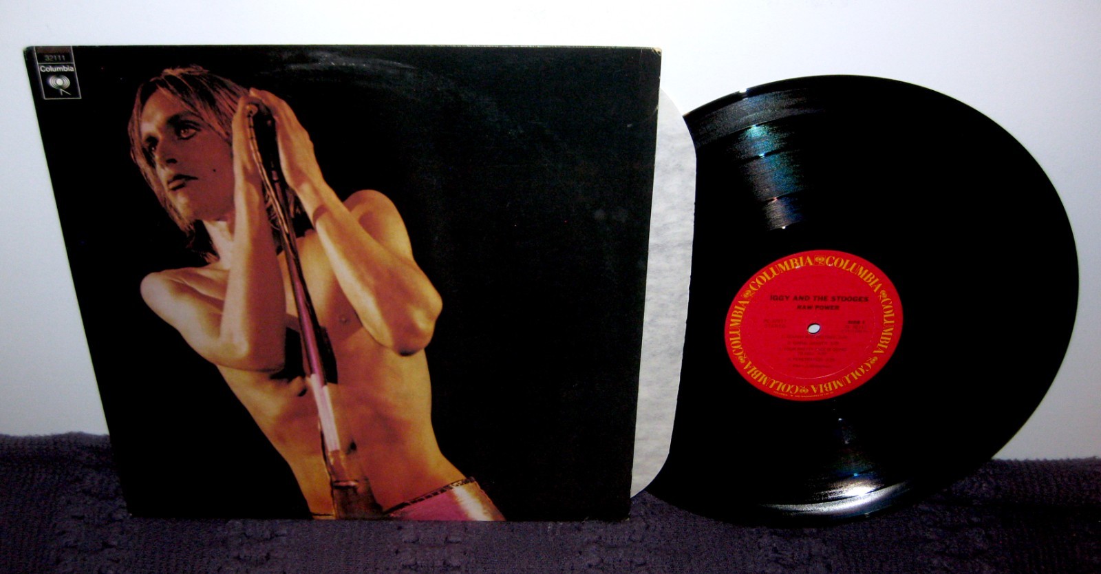 THE STOOGES Raw Power LP Later 1970s Pressing Columbia PC-32111 IGGY POP NM-
