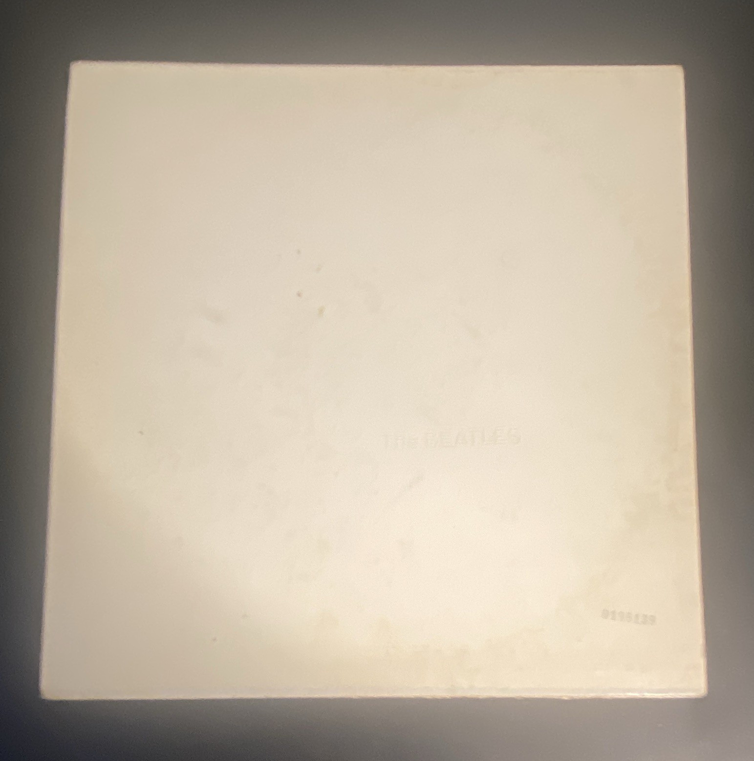 The Beatles White Album Gatefold Cardboard Only embossed front cover