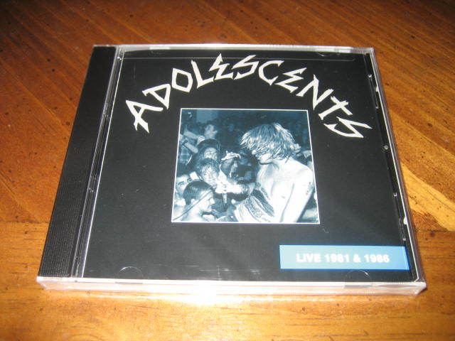 ADOLESCENTS - LIVE 1981 & 1986 CD - PUNK HARD ROCK - TONY MONTANA Frank Agnew