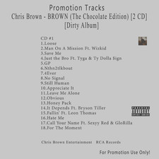2 CD R&B/Soul.. White CD. Chris Brown - BROWN (The Chocolate Edition) [Dirty] picture