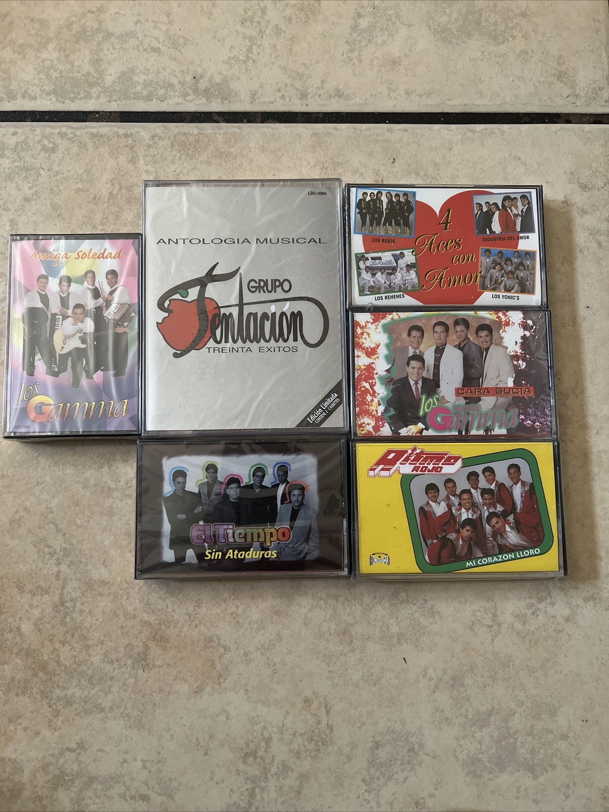 Lote De 7 Cassettes Nuevos- Grupos De Los 90’s 